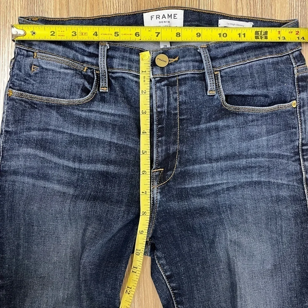 Frame Los Angeles Women's Le High Skinny Jeans Size 28 Mid Rise Stretch